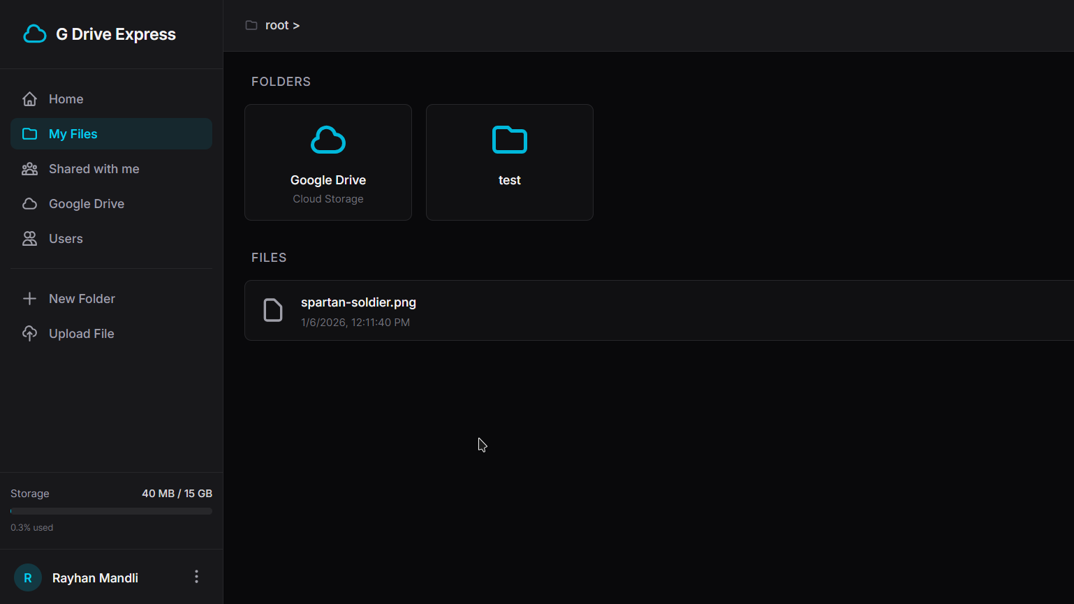 Production-Ready Storage App